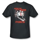 Shaun Of The Dead T-shirt Movie Bash Em Adult Charcoal Tee Shirt