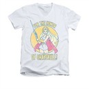 She-Ra Shirt Slim Fit V-Neck Honor Of Grayskull White Tee T-Shirt