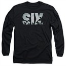 Six A&E TV Show Long Sleeve Shirt Soldier Logo Black Tee T-Shirt