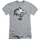 Six A&E TV Show Slim Fit Shirt Wolf Athletic Heather T-Shirt