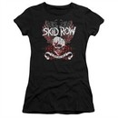 Skid Row Juniors Shirt Winged Skull Black T-Shirt