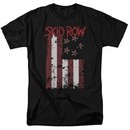 Skid Row Shirt Flagged Black T-Shirt