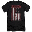 Skid Row Slim Fit Shirt Flagged Black T-Shirt