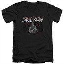 Skid Row Slim Fit V-Neck Shirt Unite World Rebellion Black T-Shirt