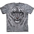 Snow Leopard Shirt Tie Dye T-shirt Portrait Adult Tee