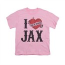Sons Of Anarchy Shirt Kids I Heart Jax Pink Youth Tee T-Shirt