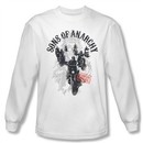Sons Of Anarchy Shirt Reapers Ride Long Sleeve White Tee T-Shirt