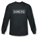 Sons Of Anarchy Shirt Samcro Long Sleeve Charcoal Tee T-Shirt