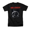 Sons Of Anarchy Shirt Skull Back Adult Black Tee T-Shirt
