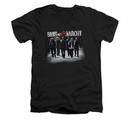 Sons Of Anarchy Shirt Slim Fit V Neck Rolling Deep Black Tee T-Shirt