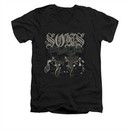 Sons Of Anarchy Shirt Slim Fit V Neck Sons Live Free Black Tee T-Shirt