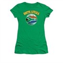 South Africa Soccer Futbol Shirt Juniors Kelly Green Tee T-Shirt