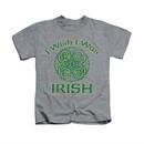 St. Patrick's Day Shirt Kids Irish Wish Athletic Heather Youth Tee T-Shirt