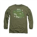 St. Patrick's Day Shirt Lucky's Shamrock Long Sleeve Green Tee T-Shirt