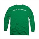 St. Patrick's Day Shirt Made In Ireland Long Sleeve Kelly Green Tee T-Shirt