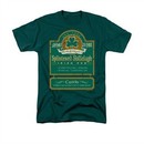 St. Patrick's Day Shirt Splintered Shillelagh Adult Hunter Green Tee T-Shirt