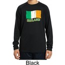 St Patrick's Day Distressed Ireland Flag Kids Dry Wicking Long Sleeve