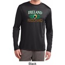 St Patrick's Day Ireland Drinking Team Mens Dry Wicking Long Sleeve