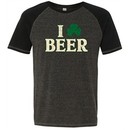 St Patricks Day Mens Shirt I Love Beer Tri Blend Tee T-Shirt