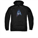 Star Trek Hoodie Galactic Shield Black Sweatshirt Hoody