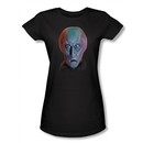 Star Trek Juniors Shirt Balok Head Black Tee T-Shirt