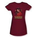 Star Trek Juniors Shirt Stunning Uhura Cardinal Red Tee T-Shirt