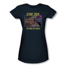 Star Trek Juniors Shirt The Trouble With Tribbles Navy T-shirt Tee