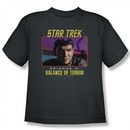 Star Trek Kids Shirt Balance Of Terror Charcoal Youth T-Shirt Tee