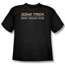 Star Trek Kids Shirt Deep Space Nine Logo Black Youth T-Shirt Tee