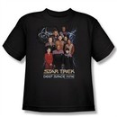Star Trek Kids Shirt Ds9 Crew Black Youth T-Shirt Tee