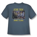 Star Trek Kids Shirt Journey To Babel Slate Youth T-Shirt Tee