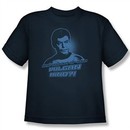 Star Trek Kids Shirt McCoy Vulcan Mind Navy Youth Tee T-Shirt