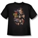 Star Trek Kids Shirt The Classic Crew Black Youth Tee T-Shirt