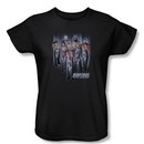 Star Trek Ladies Shirt Beam Us Up Black T-Shirt Tee
