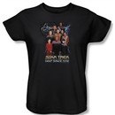 Star Trek Ladies Shirt Ds9 Crew Black T-Shirt Tee