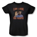 Star Trek Ladies Shirt Live Long And Prosper Black T-Shirt Tee