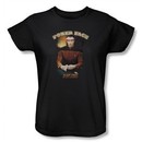 Star Trek Ladies Shirt Poker Face Black Tee T-Shirt