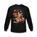 Star Trek Shirt At The Controls Long Sleeve Black Tee T-Shirt