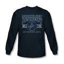 Star Trek Shirt Classic Logo Long Sleeve Navy Tee T-Shirt