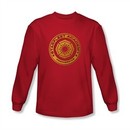 Star Trek Shirt Engineering Long Sleeve Red Tee T-Shirt