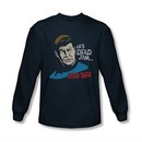 Star Trek Shirt He's Dead Jim Long Sleeve Navy Tee T-Shirt