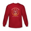 Star Trek Shirt Heraldry Long Sleeve Red Tee T-Shirt