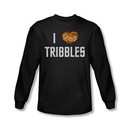 Star Trek Shirt I Heart Tribbles Long Sleeve Black Tee T-Shirt