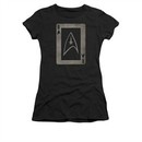 Star Trek Shirt Juniors Ace Black T-Shirt