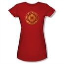 Star Trek Shirt Juniors Engineering Red T-Shirt