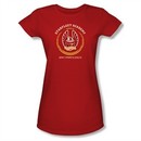 Star Trek Shirt Juniors Heraldry Red T-Shirt
