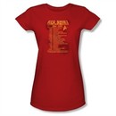 Star Trek Shirt Juniors Red Shirt Tour Red T-Shirt