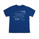 Star Trek Shirt Kids Phaser Prints Royal Blue T-Shirt
