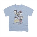 Star Trek Shirt Kids Retro Crew Light Blue T-Shirt