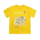 Star Trek Shirt Kids Shuttle Manual Gold T-Shirt